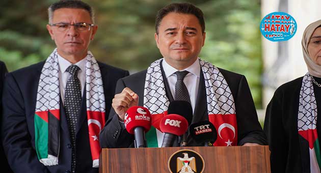 Ali Babacan Filistin’in Ankara Büyükelçiliğini ziyaret etti