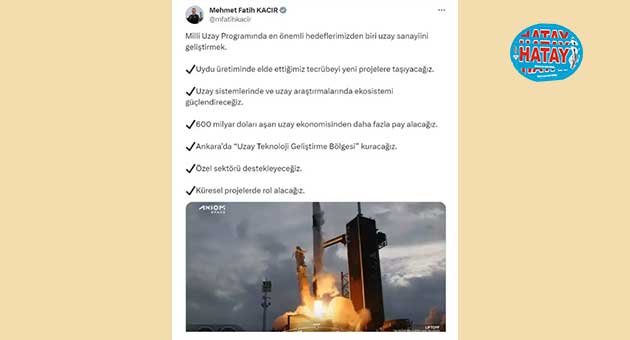 Bakan Kacır: Ankara'da Uzay Teknoloji Geliştirme Bölgesi kuracağız