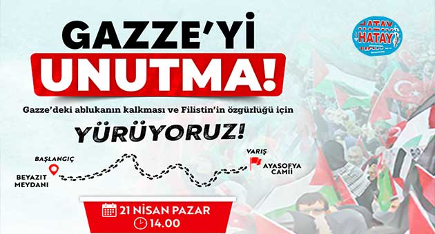 Beyazıt'ta Gazze için yürüyüş düzenlenecek